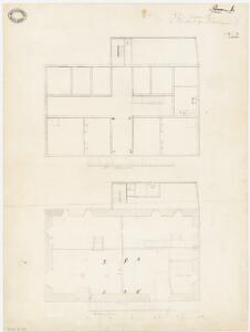 Knonau: Pfarrhaus, Keller und 1. Stock; Grundrisse (Nr. 3 bzw. Tafel 1)