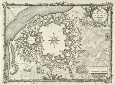Plan de la Ville et Citadelle de Wesel En Westphalie