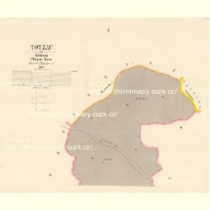 Totzau - c7933-1-001 - Kaiserpflichtexemplar der Landkarten des stabilen Katasters