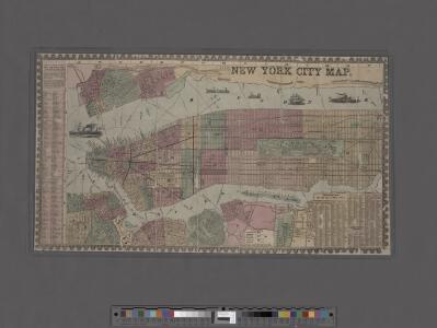 New York City Map. Extracted from Phelps' strangers and citizens' guide to New York City, with maps and engravings.
