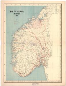 Spesielle kart 16: Map of railways in Norway