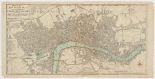Bowles's new pocket plan of the cities of London & Westminster with the borough of Southwark : comprehending the new buidlings and other alterations to the year 1783