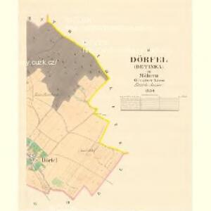 Dörfel (Detinka) - m0432-1-002 - Kaiserpflichtexemplar der Landkarten des stabilen Katasters