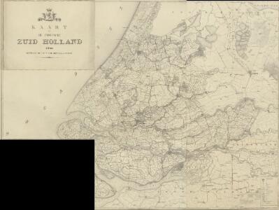 Kaart van de provincie Zuid-Holland