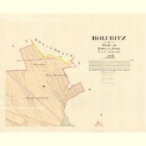 Holubitz - m0756-1-002 - Kaiserpflichtexemplar der Landkarten des stabilen Katasters