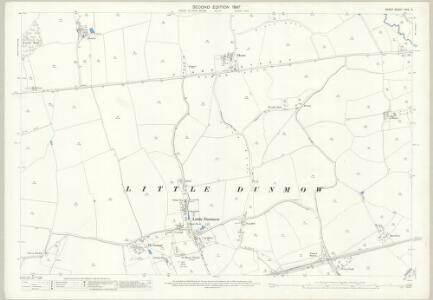 Essex (1st Ed/Rev 1862-96) XXIV.14 (includes: Little Dunmow) - 25 Inch Map