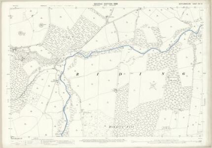Northumberland (Old Series) XCV.13 (includes: Broomhaugh; Corbridge; Riding; Slaley) - 25 Inch Map