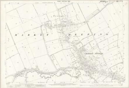 Lincolnshire CXLVII.13 (includes: Deeping Gate; Deeping St James; Langtoft; Market Deeping; Maxey; West Deeping) - 25 Inch Map