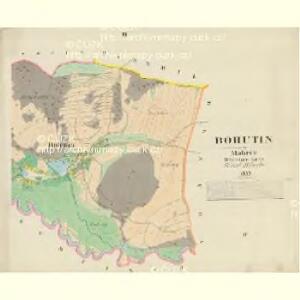 Bohutin - m0148-1-002 - Kaiserpflichtexemplar der Landkarten des stabilen Katasters