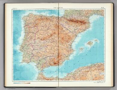 70-71.  Spain and Portugal.  The World Atlas.