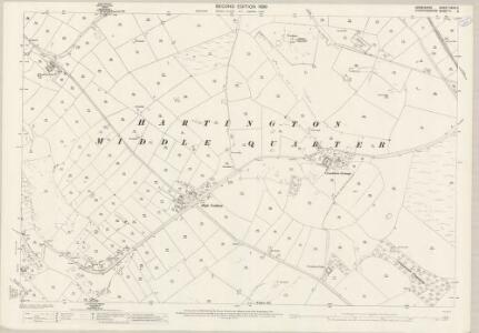 Derbyshire XXVII.3 (includes: Hartington Middle Quarter; Longnor; Sheen) - 25 Inch Map