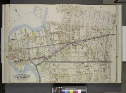 Queens, Vol. 2, Double Page No. 8; Part of Long       Island City Ward One (Part of Old Wards 4 & 5).; [Map bounded by Woolsey Ave.,   De Bevoise Ave., Ely Ave., Flushing Ave., Newtown Ave., Van Alst Ave., Hoyt      Ave., Hopkins Ave., Grand Ave., Ful