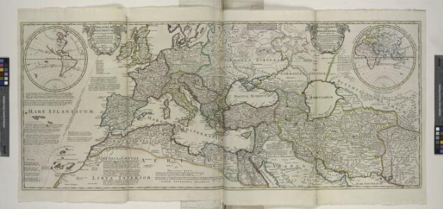 An historical map of Roman Empire and the neighbouring barbarous nations to the year of our Lord four hundred, when the empire began to be rent with foreign invasions. / ... by Monsieur William Del Isle, member of and the geographer to the Academy Royall