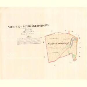 Nieder Schwägersdorf - m0500-1-001 - Kaiserpflichtexemplar der Landkarten des stabilen Katasters