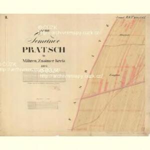 Pratsch - m2399-1-003 - Kaiserpflichtexemplar der Landkarten des stabilen Katasters