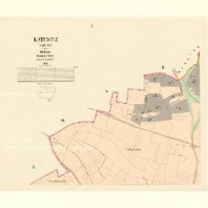 Katusitz (Katusyc) - c3073-1-001 - Kaiserpflichtexemplar der Landkarten des stabilen Katasters
