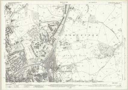 Worcestershire XXXIII.4 (includes: North Claines; Warndon; Worcester St Martin County; Worcester) - 25 Inch Map