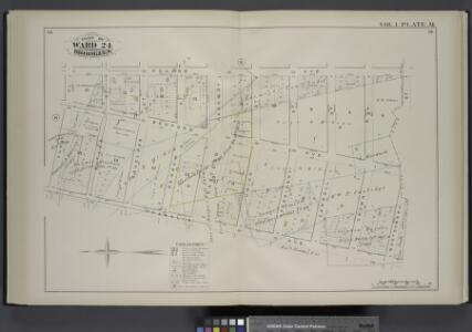 Vol. 1. Plate, M. [Map bound by Roges Ave., City Line, Franklin Ave., Park PL; Including Bedford Ave., Butler St., Douglass St., Degraw St., Eastern Parkway, Union St., President St., Carroll St., Crown St., Montgomery St.]