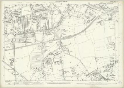 OLD ORDNANCE SURVEY MAPS SOUTH WIMBLEDON 1894 