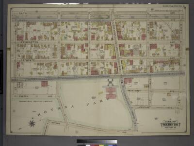Double Page Plate No. 11, Part of Ward 24, Section 11. [Bounded by Park Avenue, E. 179th Street, Lafontaine Avenue, E. 177th Street, Tremont Avenue and (Crotona Park) Third Avenue.]
