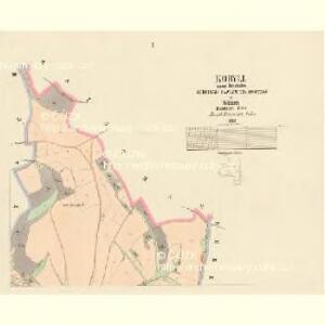 Kobyll - c3230-1-001 - Kaiserpflichtexemplar der Landkarten des stabilen Katasters