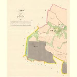 Tettin - c7872-1-001 - Kaiserpflichtexemplar der Landkarten des stabilen Katasters
