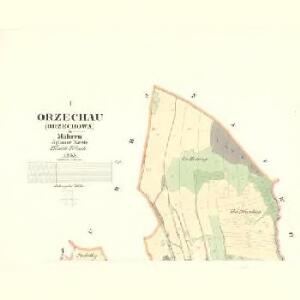 Orzechau (Orzechowa) - m2164-1-001 - Kaiserpflichtexemplar der Landkarten des stabilen Katasters