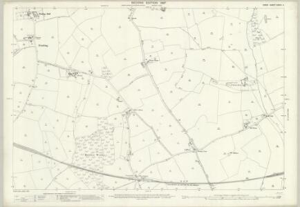 Essex (1st Ed/Rev 1862-96) XXXVII.4 (includes: Frating; Great Bentley; Thorrington) - 25 Inch Map