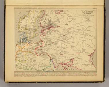 Russie, Pologne, Suede, Norwege, Danemarck en 1840.