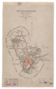 Mapa planimètric de Mollet/ còpia manuscrita d'una minuta de l'Instituto Geográfico y Estadístico