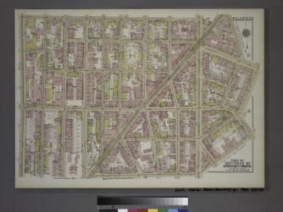 Plate 23, Part of Section 10, Borough of the Bronx. [Bounded by E. 161st Street, Hewitt's Place, Longwood Avenue, Dawson Street, Leggett Avenue, Kelly Street, E. 152nd Street, and St. Anns Avenue.]