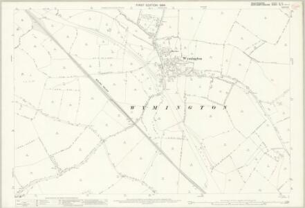Bedfordshire III.12 (includes: Podington; Rushden; Wymington) - 25 Inch Map