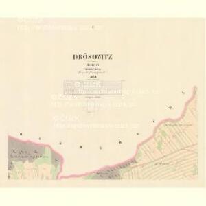 Drösowitz - c7494-1-001 - Kaiserpflichtexemplar der Landkarten des stabilen Katasters