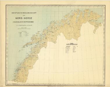 Geistlig inndelingskart over Nord-Norge, Hålogaland Bispedømme