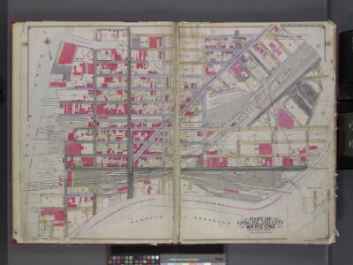Queens, V. 2, Double Page Plate No. 1; Part of Long Island City, Ward 1; [Map bounded by 12th St., Ashburn St., Newtown Creek, East River] / by and under the supervision of Hugo Ullitz.