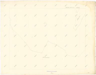 Kopie katastrální mapy obce Třeboc z roku 1841, list IX 1