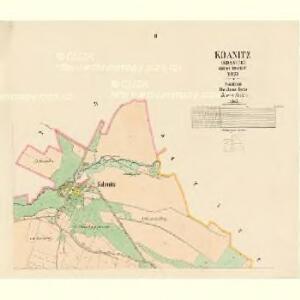Kdanitz (Kdanice) - c3084-1-002 - Kaiserpflichtexemplar der Landkarten des stabilen Katasters