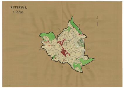 Rifferswil: Definition der Siedlungen für die eidgenössische Volkszählung am 01.12.1950; Siedlungskarte