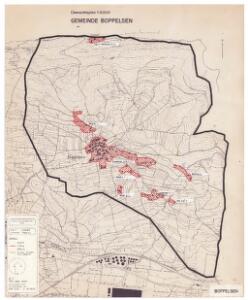 Boppelsen: Definition der Siedlungen für die eidgenössische Volkszählung am 01.12.1970; Siedlungskarte
