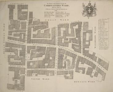 An Exact and Correct PLAN of CORDWAINERS WARD Taken by Order of S.r HENRY BANKES Kn.t And ALDERMAN 1768.