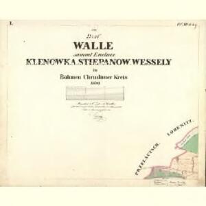 Walle - c8323-1-001 - Kaiserpflichtexemplar der Landkarten des stabilen Katasters