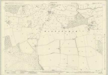 Suffolk LXXVI.7 (includes: Little Bealings; Martlesham; Woodbridge) - 25 Inch Map