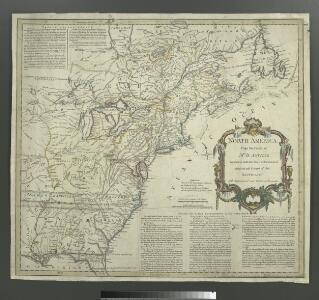 North America from the French of Mr. D'Anville: improved with the back settlements of Virginia and course of Ohio: illustrated with geographical and historical remarks.