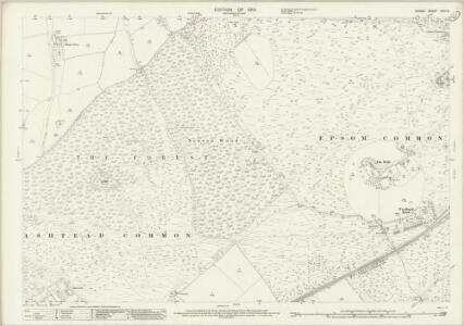 Surrey XVIII.8 (includes: Ashtead; Chessington; Epsom) - 25 Inch Map