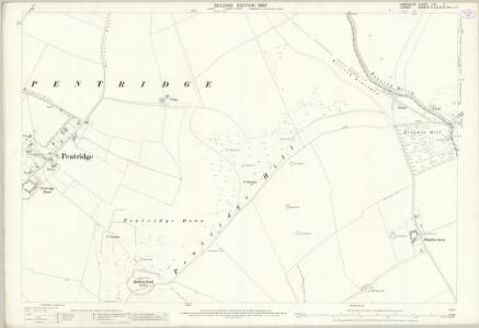 Hampshire and Isle of Wight LIVA.11 (includes: Cranborne; Martin; Pentridge; Wimborne St Giles) - 25 Inch Map
