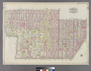 Double Page Plate No. 3: [Bounded by Smith St., Bergen St., Hoyt St., Fulton St., Flatbush Ave., Fourth Ave., First St., (Gowanus Canal) Bond St., Fourth St. Hoyt St. and Fifth St.]