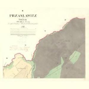 Przaslawitz - m2442-1-002 - Kaiserpflichtexemplar der Landkarten des stabilen Katasters