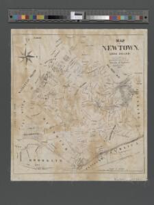 Map of Newtown Long Island. Designed to exhibit the localities referred to in the 