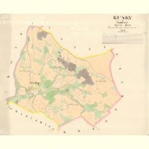 Kusky - m1446-1-001 - Kaiserpflichtexemplar der Landkarten des stabilen Katasters
