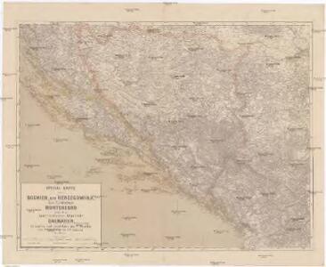 Special-Karte von Bosnien, der Herzegowina, dem Fürstenthum Montenegro und dem österreichischen Kronlande Dalmatien